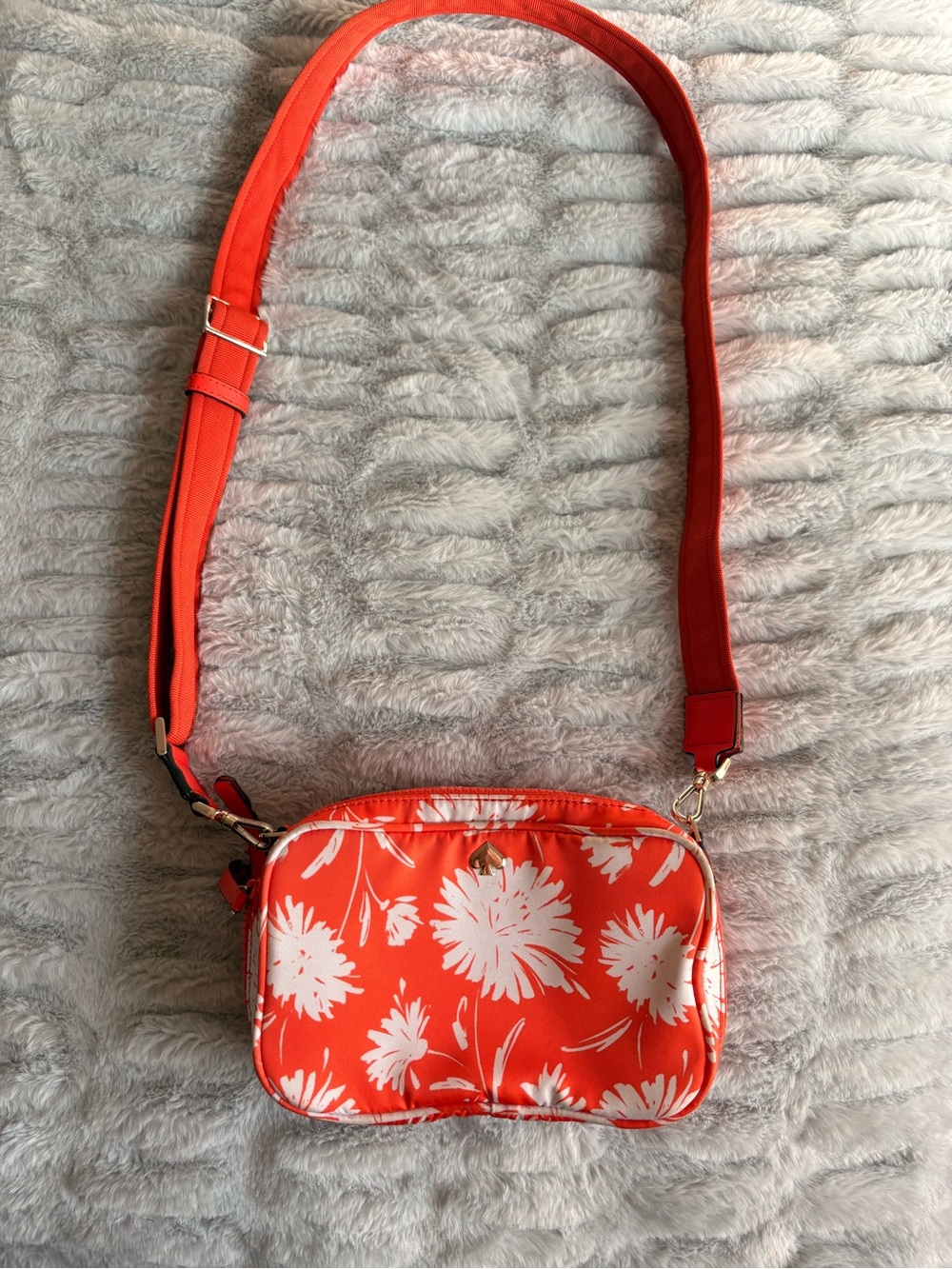 kate spade Orange Floral Mini Crossbody Bag